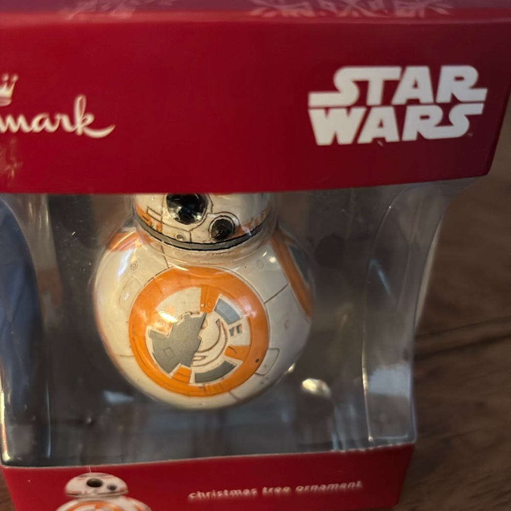 New! Hallmark Star Wars BB 8 ornament. Perfect for a Star Wars fan at any time!